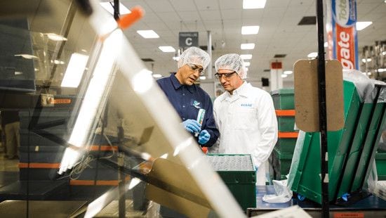 2018 Corporate Sustainability Report Colgate-Palmolive toothpaste facility image